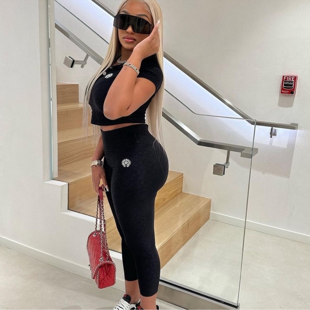 Chrome Hearts Black Leggings